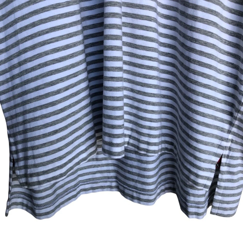 POLO GOLF RALPH LAUREN Classic Men's Gray/White Striped Shirt.Size XXL Cotton‎